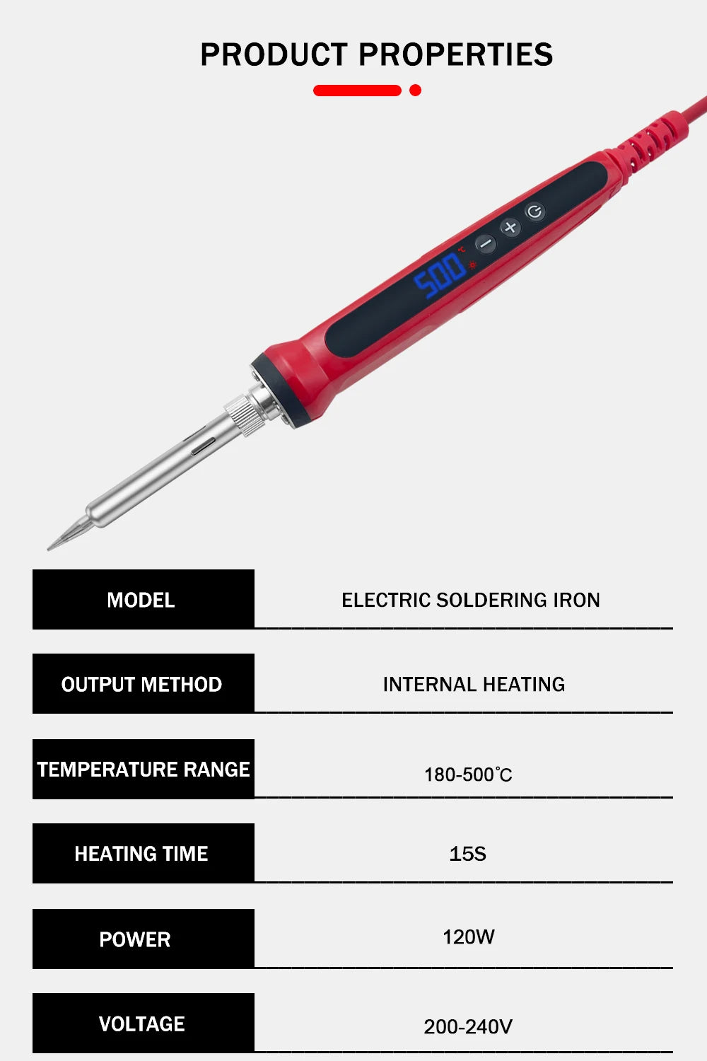80W Soldering iron kit adjustable temperature LCD solder welding tools Ceramic heater soldering tips Tweezers soldering wire